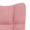 vidaXL Chaise de relaxation Rose Velours