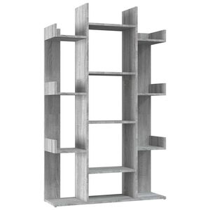 vidaXL Biblioth&egrave;que Sonoma gris 86x25,5x140 cm Bois d'ing&eacute;nierie