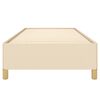 vidaXL Cadre de lit sans matelas crème 90x190 cm tissu