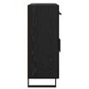 vidaXL Buffet Ch&ecirc;ne noir 69,5 x 34 x 90 cm Bois d'ing&eacute;nierie