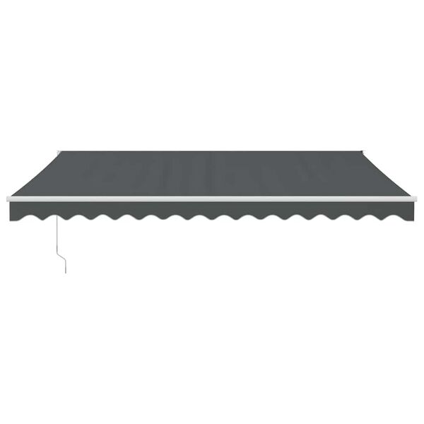 vidaXL Auvent r&eacute;tractable anthracite 4,5x3 m tissu et aluminium