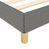 vidaXL Cadre de lit sans matelas gris fonc&eacute; 200x200 cm tissu