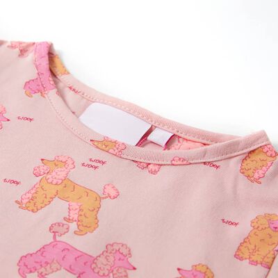 Pyjamas à manches courtes pour enfants rose clair 92