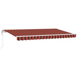 vidaXL Auvent R&eacute;tractable Orange 400 x 200 cm tissu