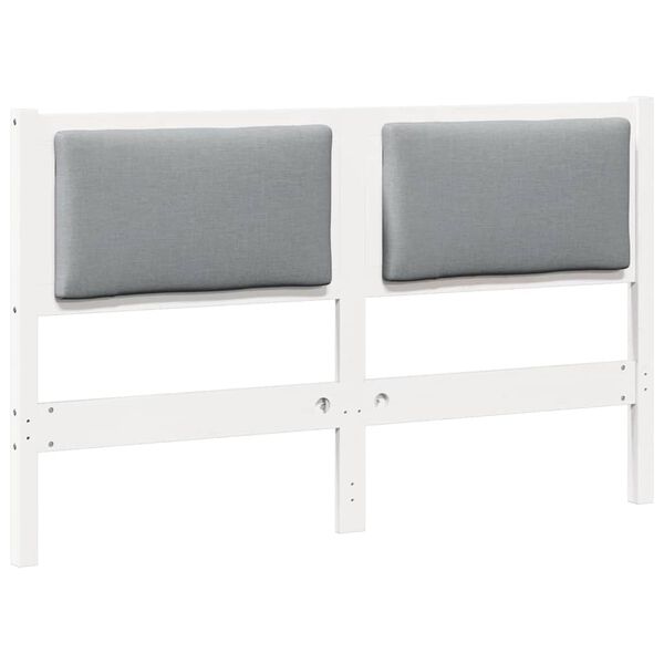 vidaXL Tête de lit Autre Blanc 160 cm Bois massif en pin