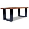 vidaXL Table basse Teck Résine 100x50 cm