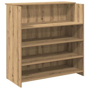 vidaXL Bureau r&eacute;ception ch&ecirc;ne artisanal 100x50x103,5cm bois ing&eacute;nierie