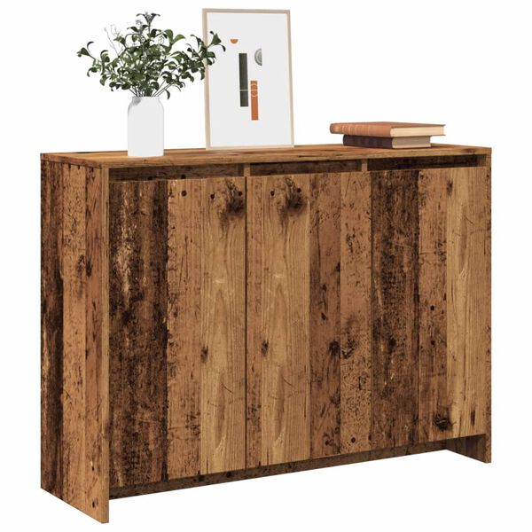 vidaXL Buffet vieux bois 102x33x75 cm bois d'ingénierie
