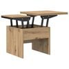 vidaXL Table basse Ch&ecirc;ne artisanal 55 x 54,5 x 45 cm Bois d'ing&eacute;nierie