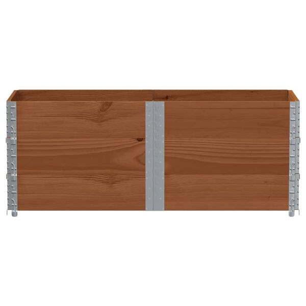 vidaXL Colliers de palette 3 pcs marron 150x50 cm bois de pin solide