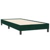 vidaXL Sommier &agrave; lattes de lit et matelas et LED vert fonc&eacute; 80x220 cm velours