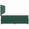 vidaXL Sommier &agrave; lattes de lit et matelas Vert fonc&eacute; 180x200cm Velours