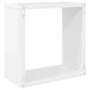 vidaXL &Eacute;tag&egrave;res cube murales 6 pcs Blanc brillant 30x15x30 cm