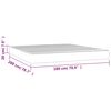 vidaXL Matelas de lit &agrave; ressorts ensach&eacute;s fermet&eacute; moyenne Marron fonc&eacute; 180x200x20 cm