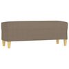 vidaXL Banc Taupe 100x35x41 cm Tissu