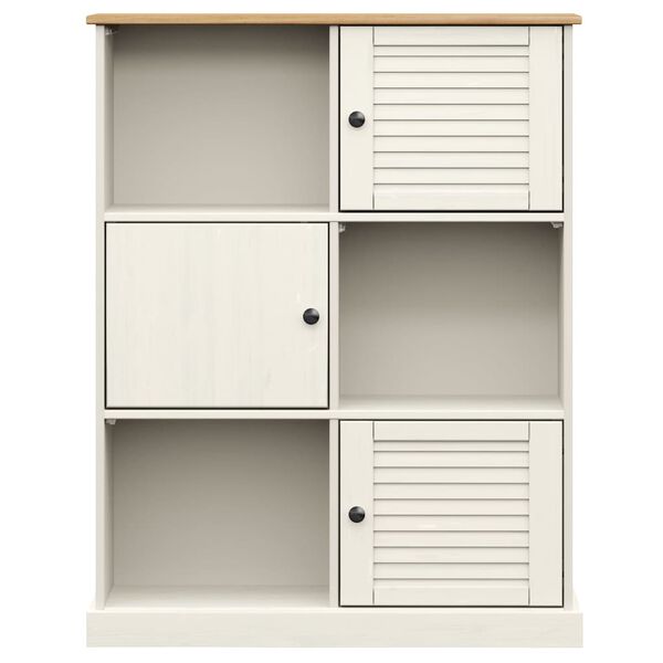vidaXL Biblioth&egrave;que VIGO blanc 90x35x114,5 cm bois massif de pin