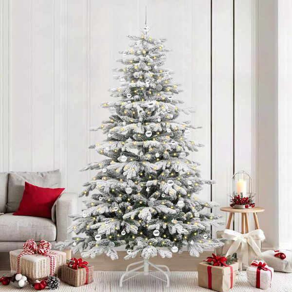 vidaXL Sapin de No&euml;l Artificiel &agrave; Branches Articul&eacute;es Blanc 240 cm