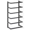 vidaXL Porte-serviette Noir 24x12x48 cm Acier