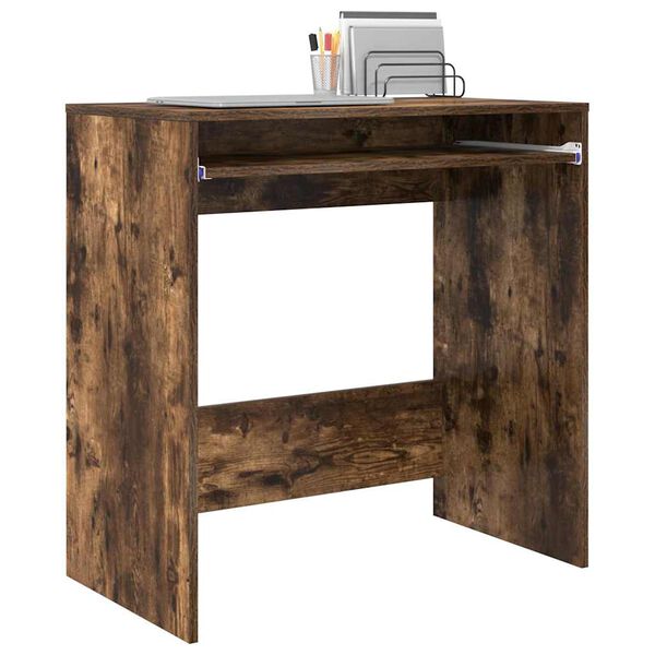 vidaXL Bureau Chêne fumé 77,5 x 43 x 79 cm Bois d'ingénierie