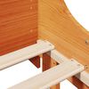 vidaXL Lit bibliothèque sans matelas cire marron 75x190 cm bois massif