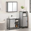 vidaXL Ensemble de meubles de salle de bain 3 pcs Sonoma gris