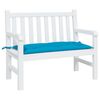 vidaXL Coussin de banc de jardin bleu clair 110x50x7 cm tissu oxford
