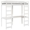 vidaXL Cadre de lit mezzanine Blanc 75 x 190 cm Pin massif