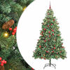 vidaXL Sapin de No&euml;l artificiel Vert 240 cm PVC et m&eacute;tal