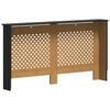 vidaXL Cache-radiateur noir 152x19x81,5 cm MDF