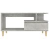 vidaXL Table basse Gris béton 90x49x45 cm Bois d'ingénierie