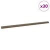 vidaXL Nez de marche 30 pcs Marron 67 x 3.5 x 3 cm Aluminium