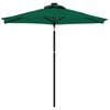 vidaXL Parasol de jardin avec mât en acier vert 225x225x212 cm