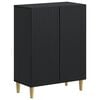 vidaXL Meuble de Rangement de Salle de Bain ARNHEM Noir