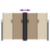 vidaXL Auvent lat&eacute;ral r&eacute;tractable taupe 140x1200 cm