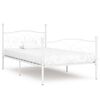 vidaXL Cadre de lit sans matelas avec sommier &agrave; lattes m&eacute;tal 90x200 cm