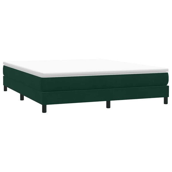 vidaXL Sommier &agrave; lattes de lit sans matelas vert fonc&eacute; 180x220 cm