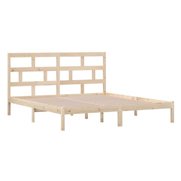 vidaXL Cadre de lit sans matelas bois massif