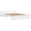 vidaXL Cadre de lit sans matelas blanc bois massif 140x200 cm