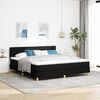 vidaXL Lit boxspring avec matelas avec matelas Noir 180 x 200 cm tissu