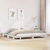 vidaXL Cadre de lit sans matelas blanc 180x200 cm bois massif de pin