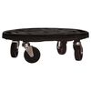 vidaXL Support sur roulettes pour plantes Diam&egrave;tre 40 cm Noir 275 kg