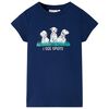T-shirt pour enfants bleu marine 140