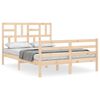 vidaXL Cadre de lit sans matelas 140x190 cm bois massif