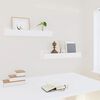 vidaXL Étagères murales 2 pcs Blanc 50x12x9 cm Bois de pin massif
