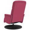 vidaXL Fauteuil inclinable avec repose-pied rouge bordeaux velours