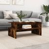 vidaXL Table basse chêne fumé 90x55x42,5 cm bois d'ingénierie