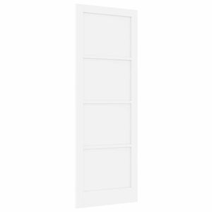 vidaXL Porte int&eacute;rieure 83 x 232 cm Contreplaqu&eacute; Blanc