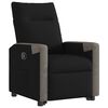 vidaXL Fauteuil inclinable noir tissu