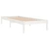 vidaXL Cadre de lit sans matelas blanc bois massif 90x200 cm