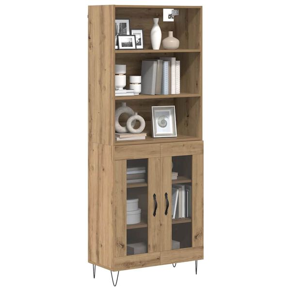 vidaXL Haut Armoire 2 pcs Ch&ecirc;ne artisanal Bois d'ing&eacute;nierie